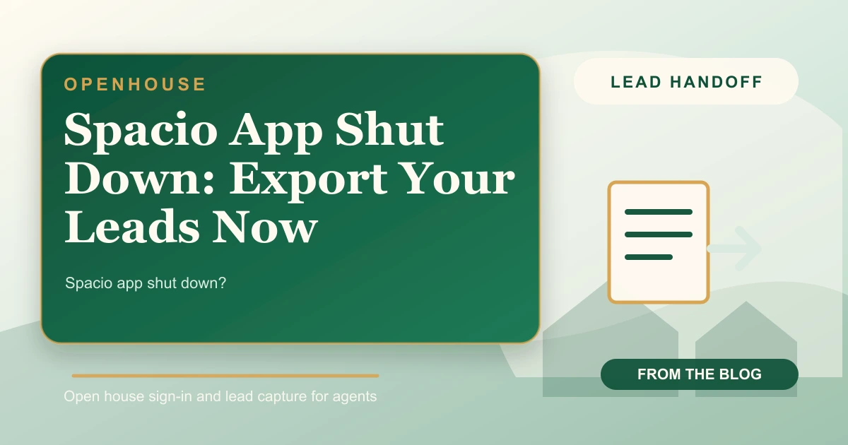 Spacio App Shut Down: Export Your Leads Now