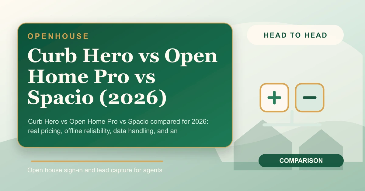 Curb Hero vs Open Home Pro vs Spacio (2026)