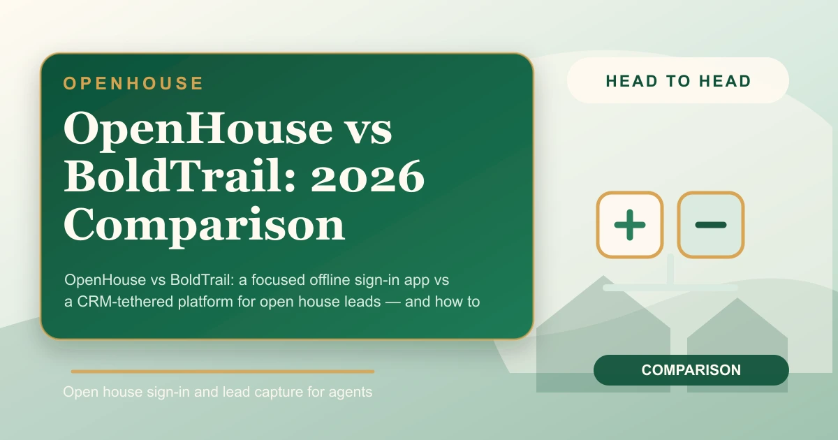 OpenHouse vs BoldTrail: 2026 Comparison
