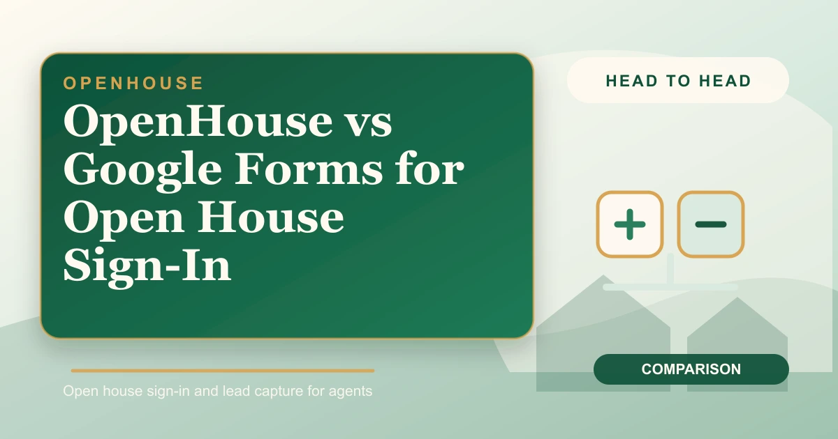 OpenHouse vs Google Forms for Open House Sign-In