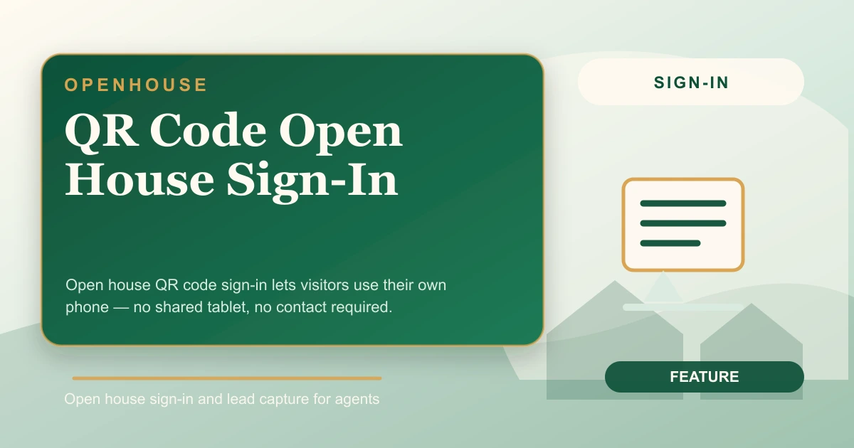 QR Code Open House Sign-In
